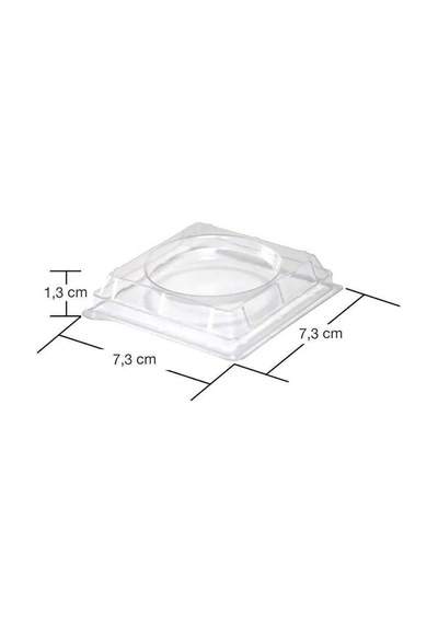 Plastik Mini Kap Kapağı 240 Cc - 50 Adet