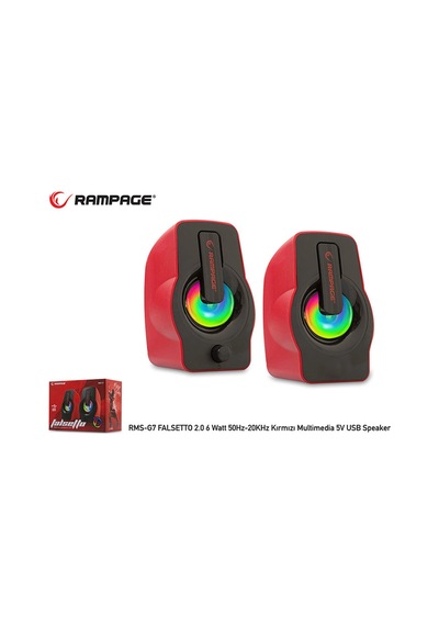Rampage Rms-g7 Falsetto 2.0 6 Watt Kırmızı 5v Usb Kdo