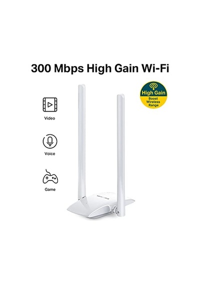 Mercusys Mw300uh, 300mbps Yüksek Kazançlı Kablosuz Usb Adaptörü