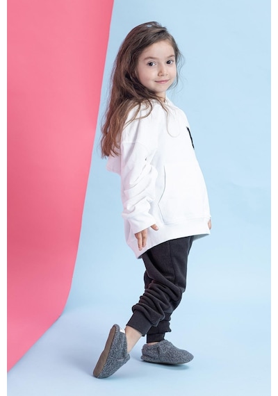 Recycled Woo Wooly Yünlü Gri Barefoot Patik Gri