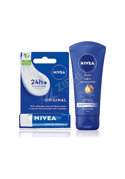 3 Adet Nivea El Kremi 75 Ml + Dudak Kremi 4,8 Gr Hediyeli