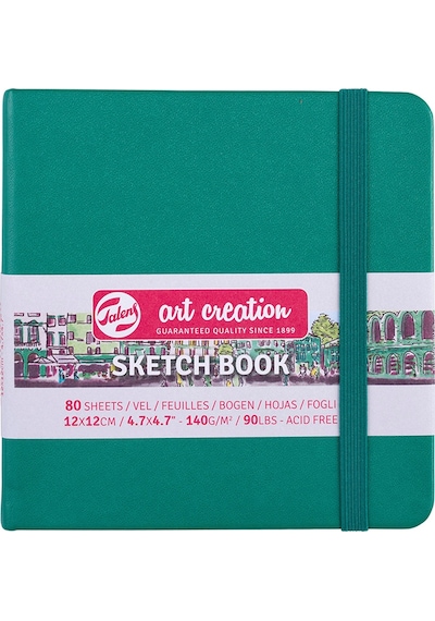 Talens Art Creation Sketch Book 12x12 CM 140g 80 Yaprak Forest Gre