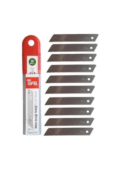 Gfb Maket Bıçağı Yedeği 0,5mm 18mm , 10 Adet