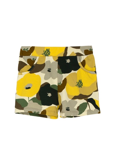 Lovetti Açık Yeşil Kız Çocuk Retro Flowers Desen Şort 1242Y020 Açık Yeşil