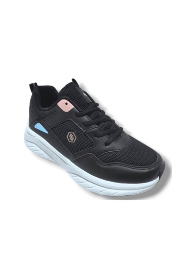 Queen Step 2110-25 Deri Anorak Anatomik Kadın Sneaker Siyah Pembe Siyah Queen Step 2110-25 Deri Anorak Anatomik Kadın Sneaker Siyah Pembe Siyah