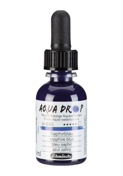 Schmincke Aqua Drop Sıvı Suluboya 30ml - Sapphire Blue