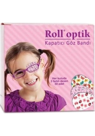 Roll Optik Kapatıcı Göz Bandı Kız 50'Li