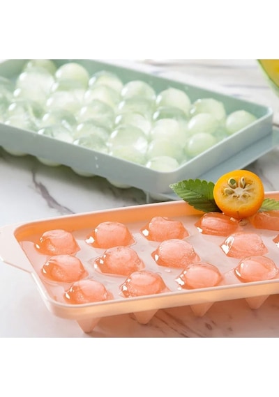 Pembe Dondurulmuş Ürün Yapma Mutfak Küre Buz Kalıbı Izgara Küp Buzluk Kalıp Plastik Diğer