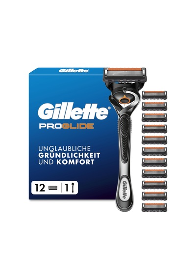 Gillette Proglide Erkek Tıraş Makinesi, Islak Tıraş Makinesi, Metal, Gri/siyah - Erkek Tıraş Makinesi, 1 Sap, Kayganlaştırıcı Şeritli 12 Tıraş Bıçağı Ve Yakın, Uzun Ömürlü Bir Tıraş İçin 5 Bıçak Dahil Gillette Proglide Erkek Tıraş Makinesi, Islak Tıraş Makinesi, Metal, Gri/siyah - Erkek Tıraş Makinesi, 1 Sap, Kayganlaştırıcı Şeritli 12 Tıraş Bıçağı Ve Yakın, Uzun Ömürlü Bir Tıraş İçin 5 Bıçak Dahil