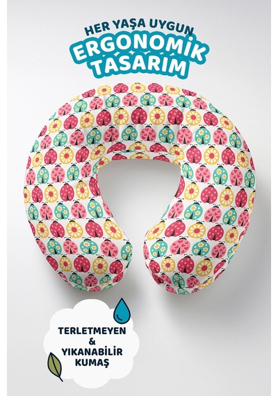 Renkli Uğur Böceği Desenli Boyun Yastığı - Canlı Sarı Pembe Yeşil Çocuk & Yetişkin Seyahat Yastığı Canlı Gün Batımı Zümrüt Renkli Uğur Böceği Desenli Boyun Yastığı - Canlı Sarı Pembe Yeşil Çocuk & Yetişkin Seyahat Yastığı Canlı Gün Batımı Zümrüt