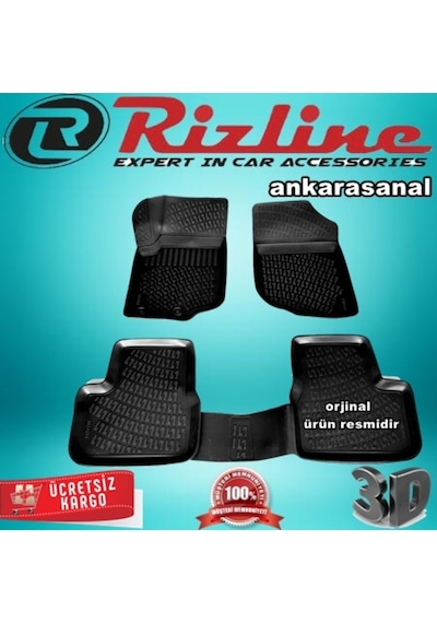 Rizline Peugeot 207 3D Paspas Havuzlu Siyah Hb 2006-2012 Arası N11.31421