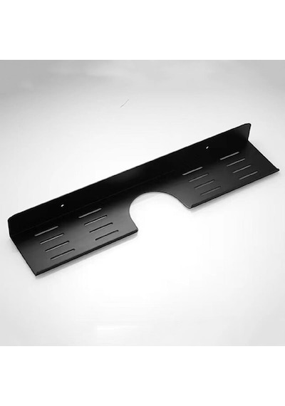 Metal Banyo Mutfak Düzenleyici Mutfak Organizer Şampuan Rafı 40 Cm Siyah