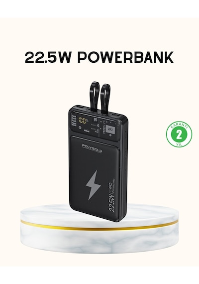 Northcity Hızlı Şarj 10000 Mah Powerbank Dahili Kablo İle Kesintisiz Enerji Diğer