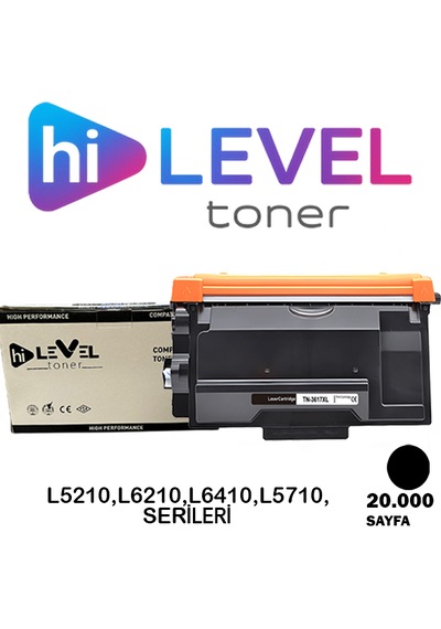 Ht-tn3617xxl Hilevel Toner, Brother Tn3618 Hl5210/hl6210 20k Muadil Toner
