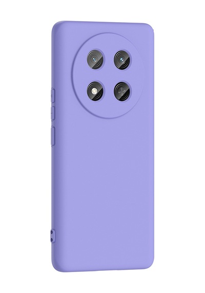 Honor Magic 7 Lite Kılıf Yumuşak Silikon Kamera Korumalı Lansman Pazarplus Koyu Mor