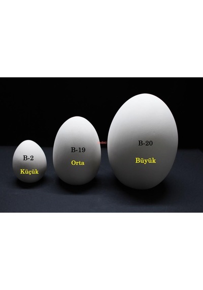 Seramik Orta Boy Yumurta B-19 - 15 Cm