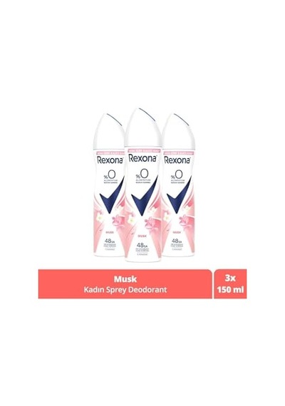 Sprey Deodorant Musk 0 Alüminyum 150 Ml 5 Paketi