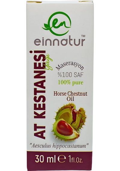 Einnatur At Kestanesi Yağı %100 Saf Zeytinyağında Maserasyon Aesculus Hippocastanum Atkestanesi 30 ML