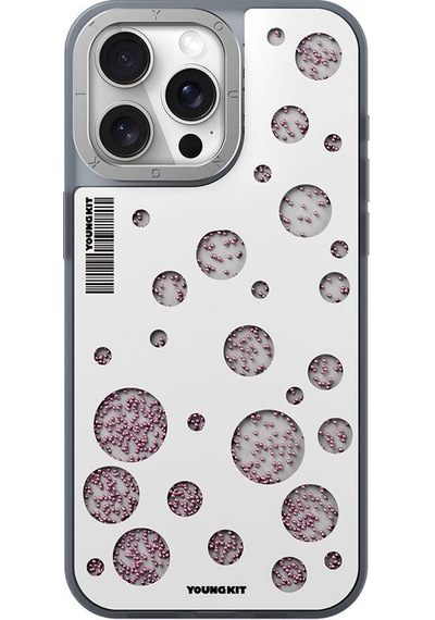 Apple Uyumlu iPhone 14 Pro Max Kılıf M-safe Şarj Özellikli Şık Tasarım Renkli Benekli Kinetik Boncuklu Kılıf Beyaz Apple Uyumlu iPhone 14 Pro Max Kılıf M-safe Şarj Özellikli Şık Tasarım Renkli Benekli Kinetik Boncuklu Kılıf Beyaz