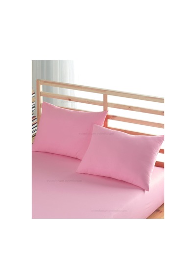 Formeya Ranforce %100 Pamuk Yastık Kılıfı 2 Adet 50X70 Kapaklı Pembe