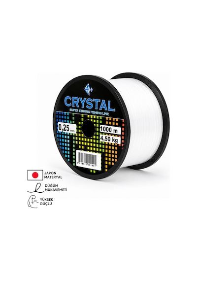 1000 Mt Bobin Misina - Crystal - Şeffaf - Ekstra Güçlü - 0,20 Mm