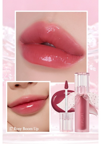Peripera Doğal Tonlarda Uzun Süre Kalıcı Işıltılı Tint Perıpera Water Bare Tint 17 Rosy Boom Up