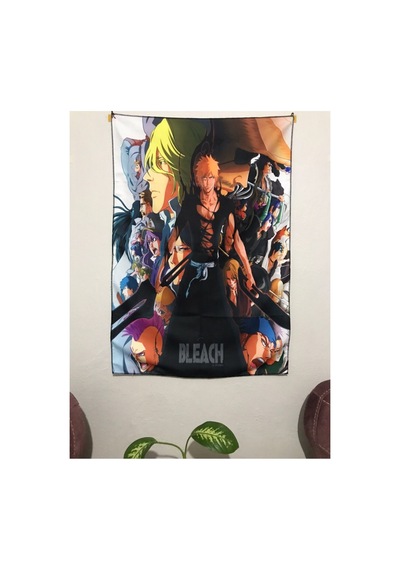 Anime Bleach Desenli Tasarım Duvar Halısı