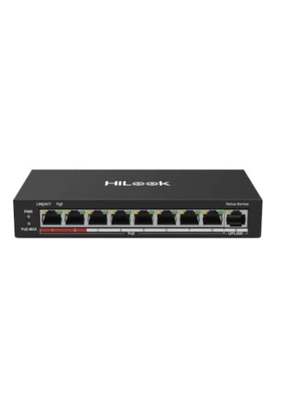 Hılook Ns-0109p-60 B O-std 8xfe+1xfe Uplınk Yönetilemez 60w Poe Switch