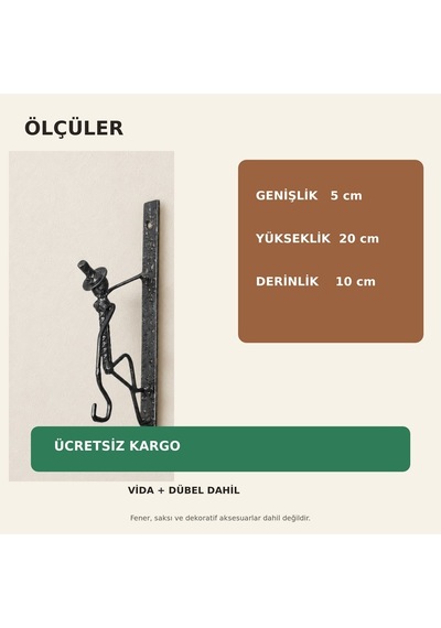 Fener Askısı ve Çiçek Askılığı WH015
