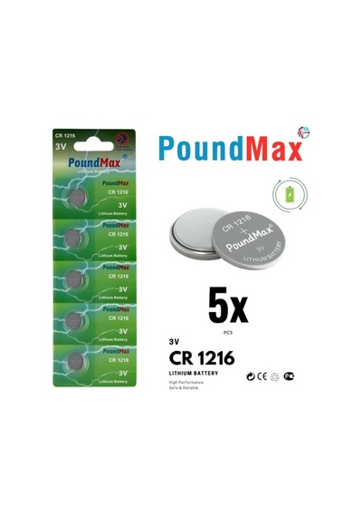 Ayrex 1216 Dl1216 3v Lityum Düğmeli Pil 5'li Paket