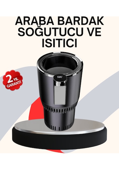 Araba Bardaklığı Isıtma Soğutma Ayarlı Çakmak Girişli Akıllı Model