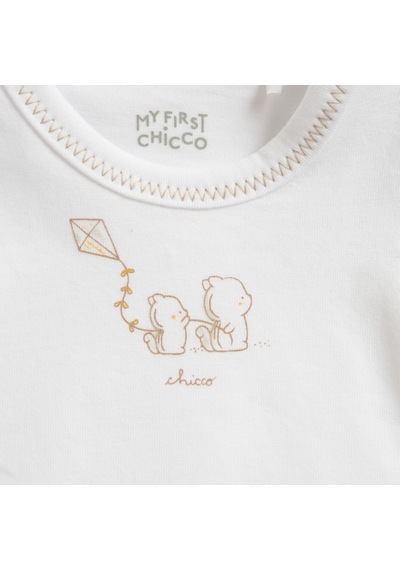 Chicco Bebek 2li Kısa Kollu Body Set 09101599000000 000033 Beyaz
