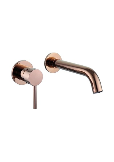 Rose Gold Ankastre Lavabo Bataryası Renkli