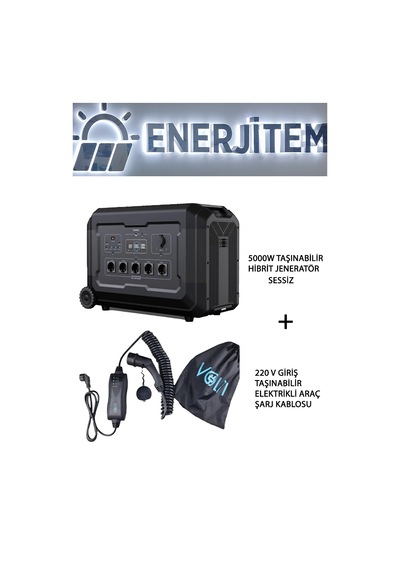 Elektrikli Araç Paket 2 , 5 Kw 5000 W Sessiz Hibrit Jeneratör