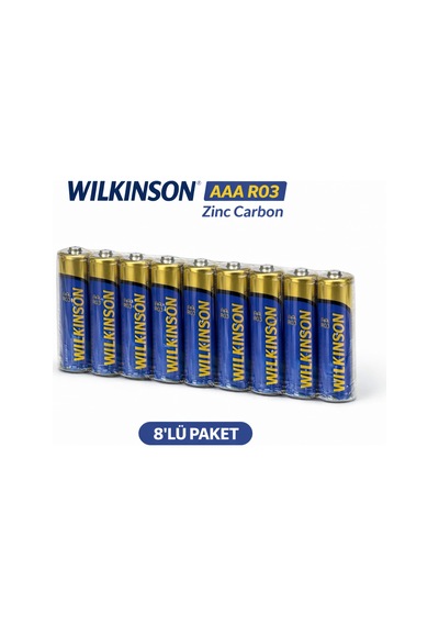 Wilkinson Aaa R03 İnce Pil Zinc Carbon Ultra Energy 2 Li 4 Paket