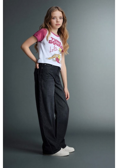 Defacto 90's Wıde Leg Geniş Paça Jean Pantolon Kız Çocuk G4647A826SP