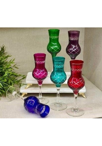 Royking 6 Lı Ayaklı Kahve Yanı Su Bardak