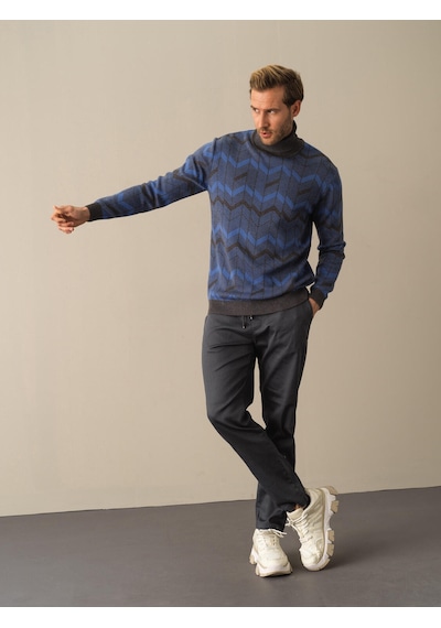 Xint Antrasit Regular Fit Balıkçı Yaka Pamuklu Kazak 801675