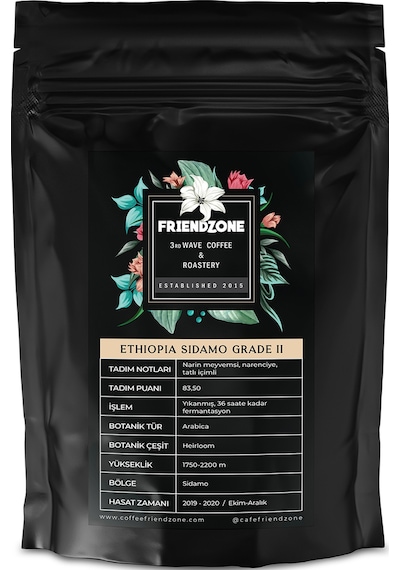 Friendzone Ethiopia Sidamo Grade 2 Espresso Çekirdek Kahve 1 KG