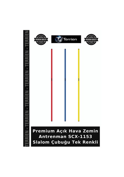 Özel Üretim Scx-1153 Slalom Çubuğu Tek Renkli Meydan Parkur Koşu Diğer