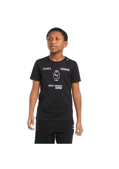 Puma Play Uv Graphic Çocuk Tişört 846964 01 Siyah