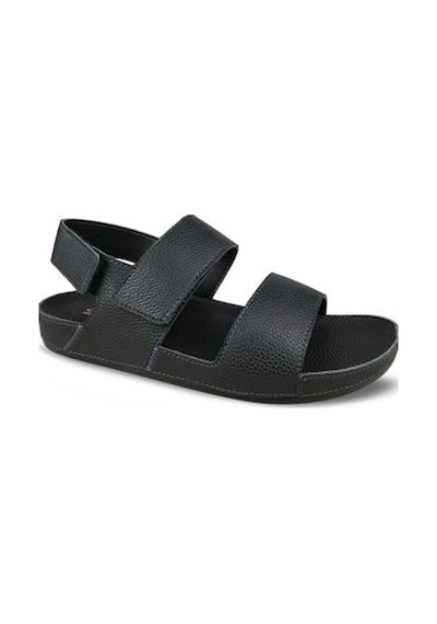 Ceyo 9964-9 Erkek Deri Sandalet Siyah