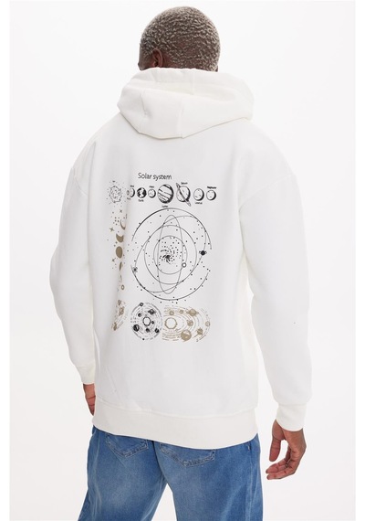 The Crow Solar Ekru Hoodıe Sweatshırt Ekru