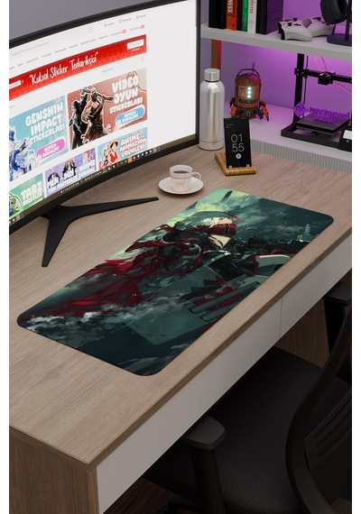 Azur Lane Kaymaz Dikişli Kauçuk Oyuncu Mousepad V1 - 70x30 Xl Gaming Mouse Pad Fare Altlığı