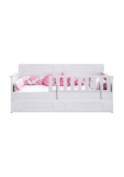 Yavrulu Karyola, Flora Yavrulu Montessori Karyola - Beyaz + 1 Adet Comfort Yatak Yavrulu Karyola, Flora Yavrulu Montessori Karyola - Beyaz + 1 Adet Comfort Yatak