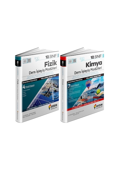 Aydın 2025 10. Sınıf Fizik + Kimya Ders Anlatım Fasikülleri Seti 2 Kitap