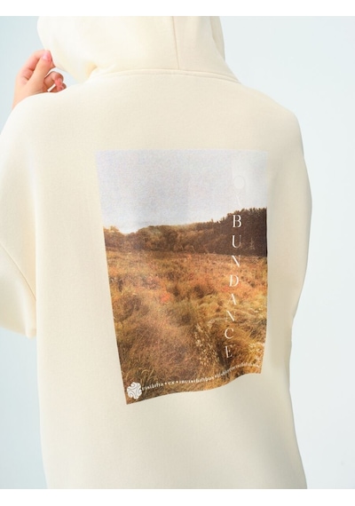 LOFT Oversize Kadın Sweatshirt Ekru