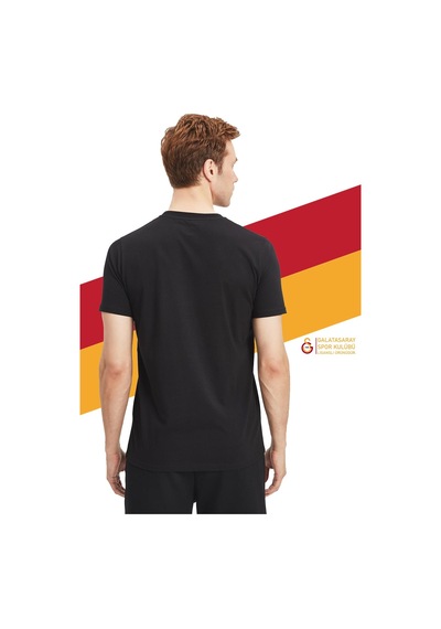 Galatasaray Lisanslı Siyah Basic T-shirt Gs Siyah Basic Ahşap Kutulu SIYAH Siyah