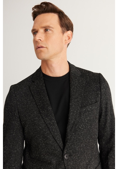 AC&Co / Altınyıldız Classics Comfort Fit Siyah - Gri Erkek Ceket 4a0424100040 Gri - Siyah AC&Co / Altınyıldız Classics Comfort Fit Siyah - Gri Erkek Ceket 4a0424100040 Gri - Siyah