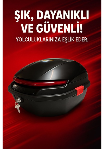 Motosiklet Arka Çanta 33 Litre Siyah Işıksız-2061
